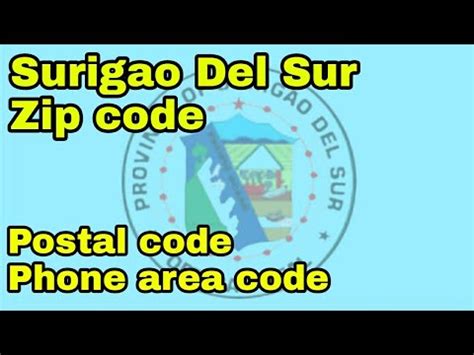surigao del sur postal code|Surigao del Sur Caraga Postal / ZIP codes list .